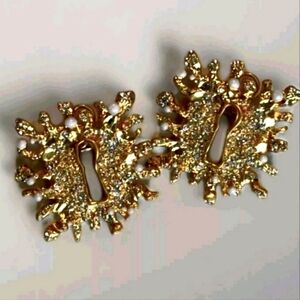 Schiaparelli Keyhole Earring Jewel | Designer Studs | Great Condition| No Flaws